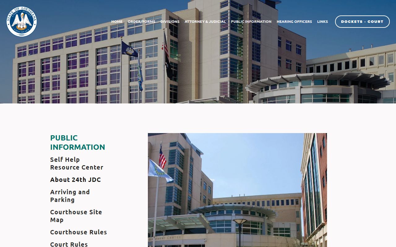 Jefferson Parish District Court 24th JDC overview