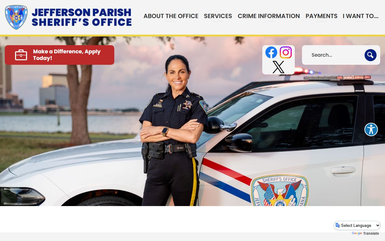 Jefferson Parish inmate records JPSO homepage